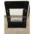 Acrylic Jewellery Display Sets Black Metal Frame Lockable Portable Counter Top Jewelry Showcase